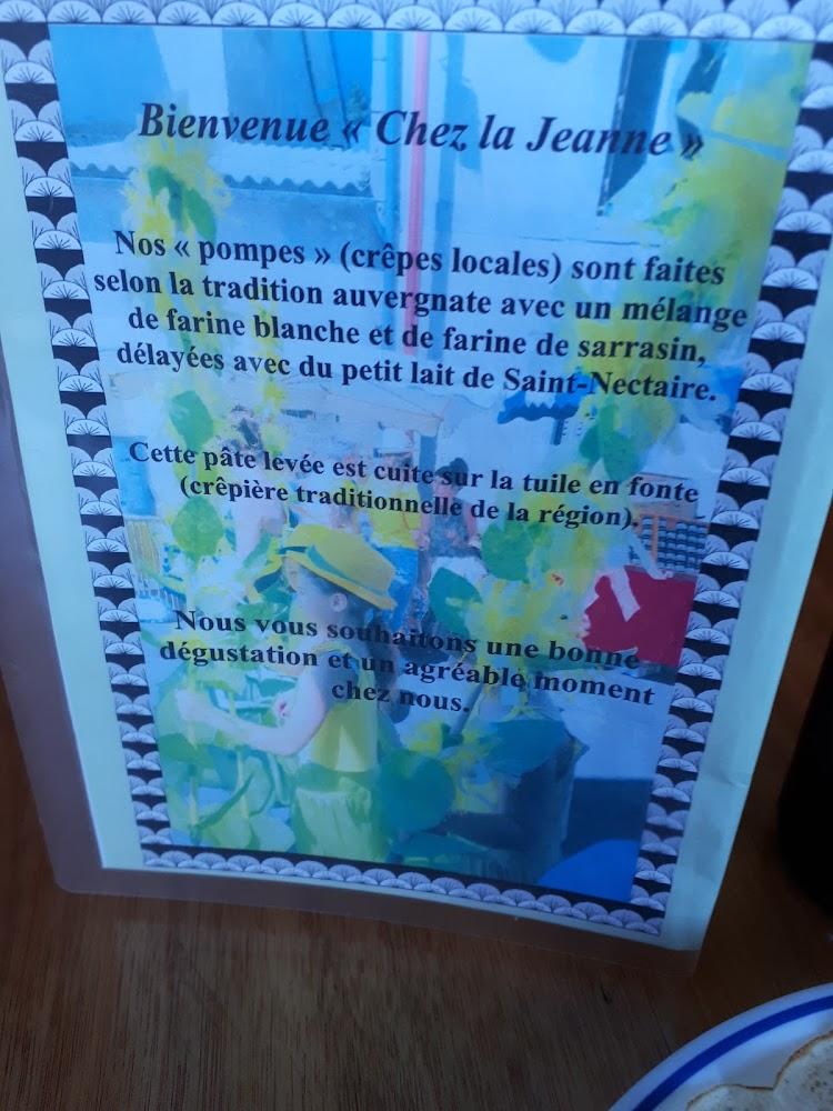 Crêperie Chez La Jeanne - Menu Image 3